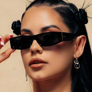 X Les Do Makeup Midnight Polarized Sunglasses in Black/Grey Purple Flash